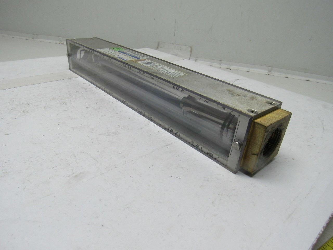 Brooks Instruments 1307FL24CJ1AA Vertical Read Flow Meter Gpm 0-10 Water 100 PSI