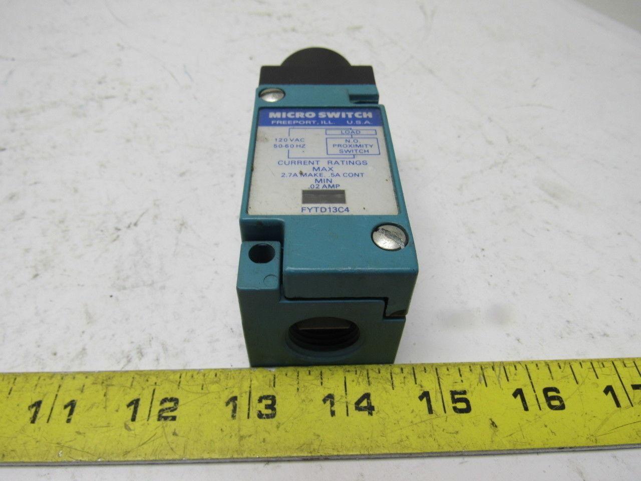 Micro Switch FYTD13C4_FYTD13C4 120VAC 50/60Hz Proximity Sensor Switch Lot Of 2