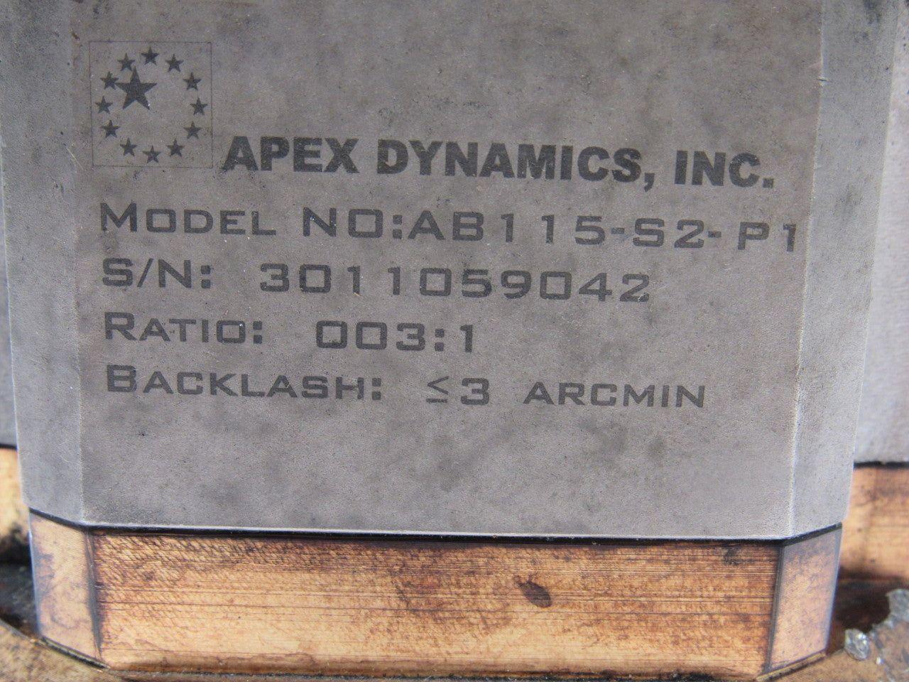 Apex Dynamics AB115-S2-P1 003:1 Two Stage Inline Planetary Gear Reducer Apex