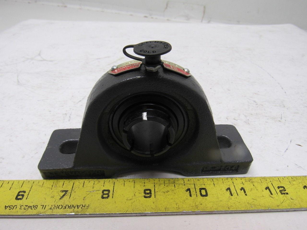 SealMaster NP-15T P-104 Gold Line 15/16" 2 Bolt Pillow Block Bearing