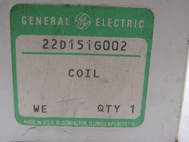 General Electric 22D151G002 NEMA Size 0 110/92V 50/60Hz Vertical Magnet Coil