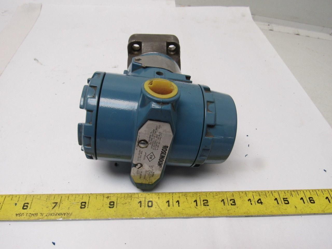 Rosemount 305CD2A22A1AB4I5M5 Pressure Transmitter 3626Psi Max 10.5-55VDC