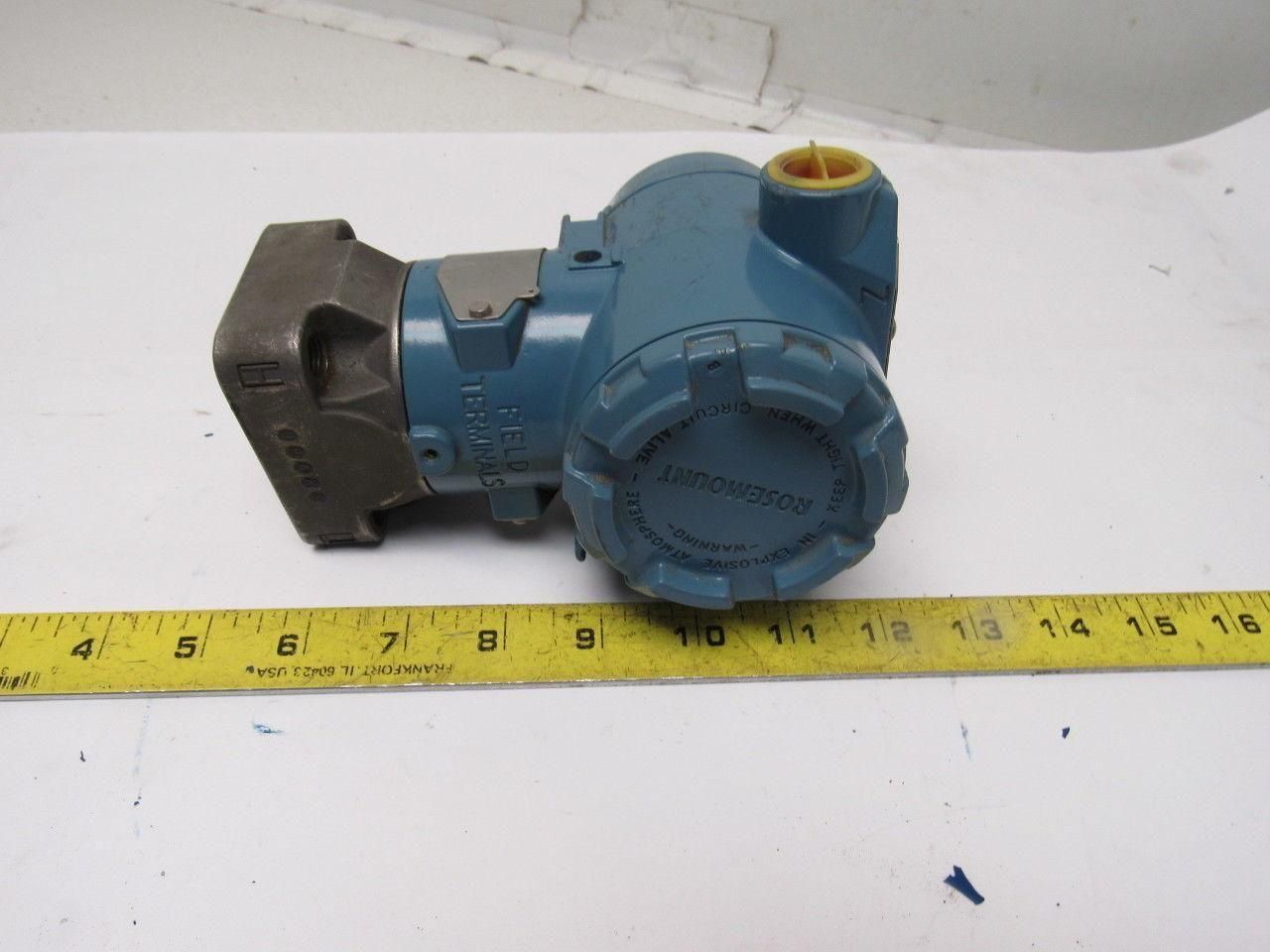 Rosemount 305CD2A22A1AB4I5M5 Pressure Transmitter 3626Psi Max 10.5-55VDC