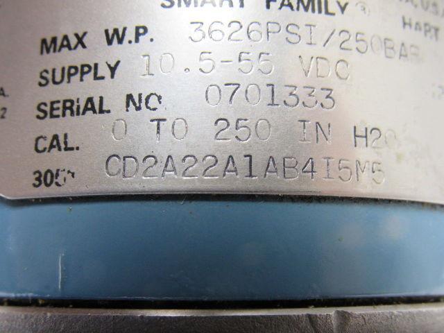 Rosemount 305CD2A22A1AB4I5M5 Pressure Transmitter 3626Psi Max 10.5-55VDC