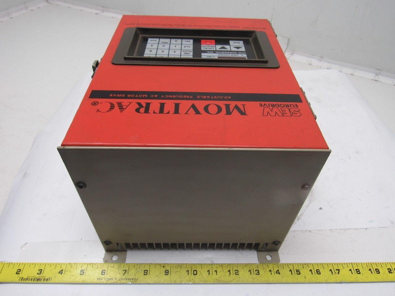 Sew Eurodrive B4601.5 1Hp 460V 1-80(120)Hz Adjustable Frequency AC Drive HMI