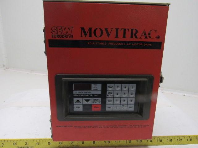 Sew Eurodrive B4601.5 1Hp 460V 1-80(120)Hz Adjustable Frequency AC Drive HMI