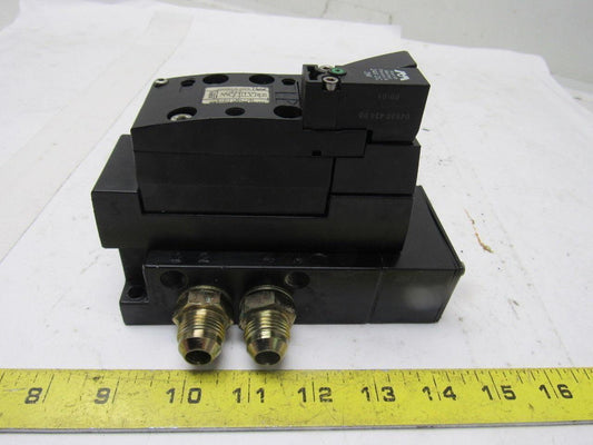 Rexroth Mecman 262-170-101-0 Pneumatic Valve W/262-108-110-0  Base 24VDC Coil