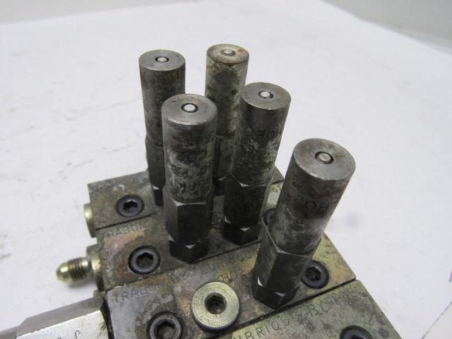 Lubriquip MSP-5T & MSP-5S 3 Station Liquid Divider Auto Lube Manifold Block