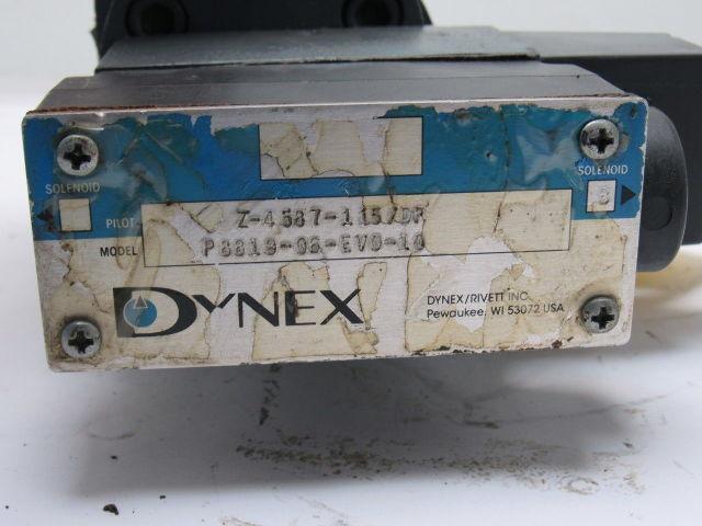 Dynex Rivett P8819-06-EVO-10 3000PSI Pressure Control Relief Valve 115V Solenoid