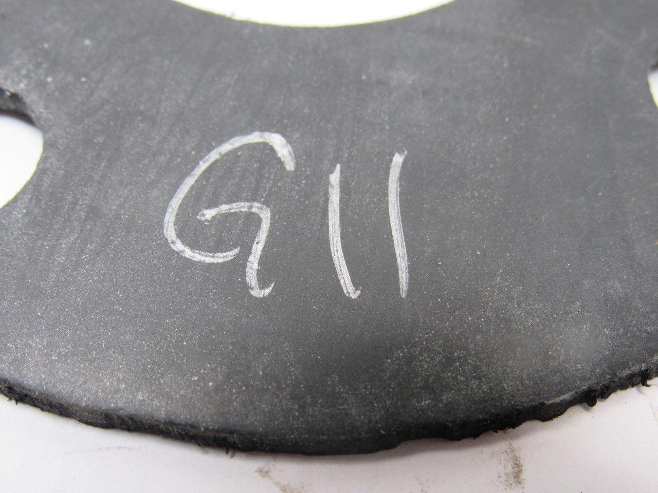 G11 1-7/8" ID Hole 4 Bolt Flange Flat Ring 1/8" Thick Rubber Gasket Lot Of 13"