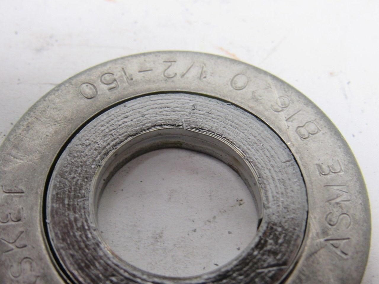 Leader ASME B16.20 304/FG 1/2" 150 Gasket Wire Wound Gray Stripe Lot of 13