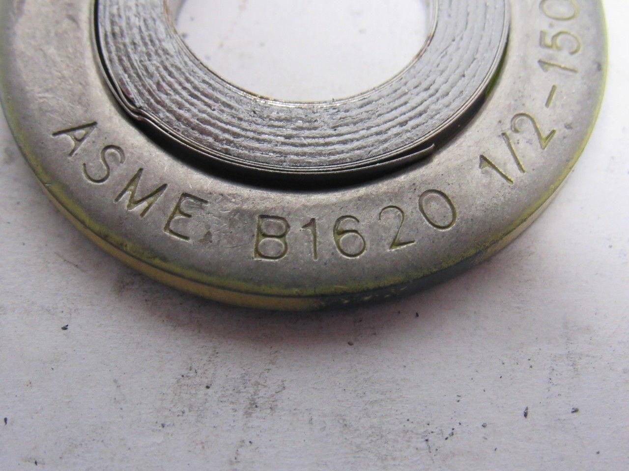 Leader ASME B16.20 304/FG 1/2" 150 Gasket Wire Wound Gray Stripe Lot of 13