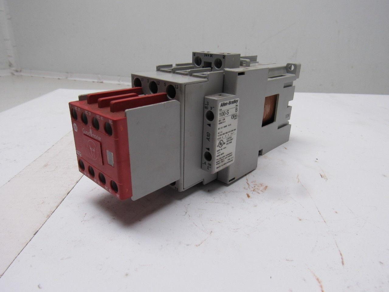 Allen Bradley 100S-C37ZJ14C 600V 3Hp 3Ph Contactor 24VDC Coil