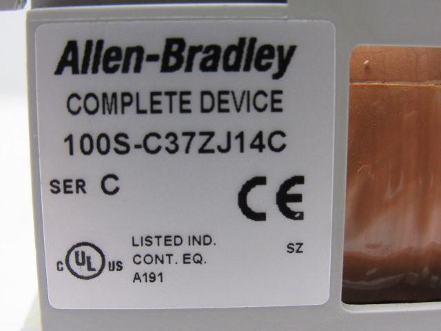 Allen Bradley 100S-C37ZJ14C 600V 3Hp 3Ph Contactor 24VDC Coil
