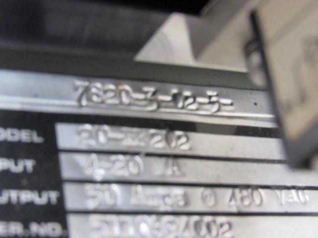 ECS 7820-3-02-5-20-BF202 Power Controller Primary 4-20ma Secondary 50A 480V