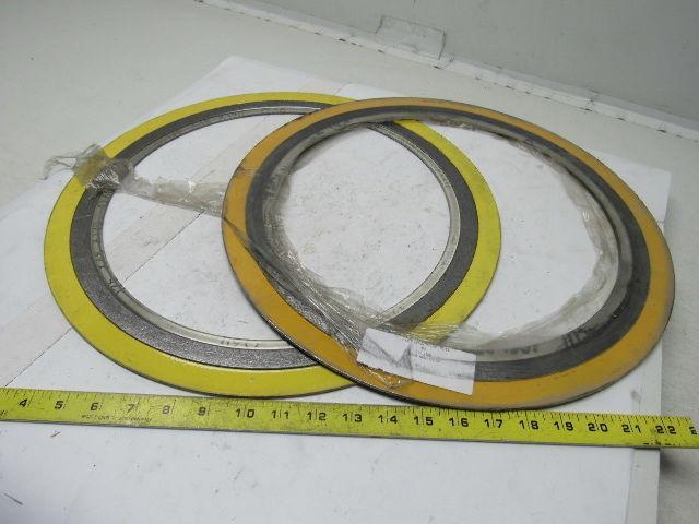 Leader INC600/HASTC/FG/CS 14" #15 Spiral Wound Gasket Lot of 2