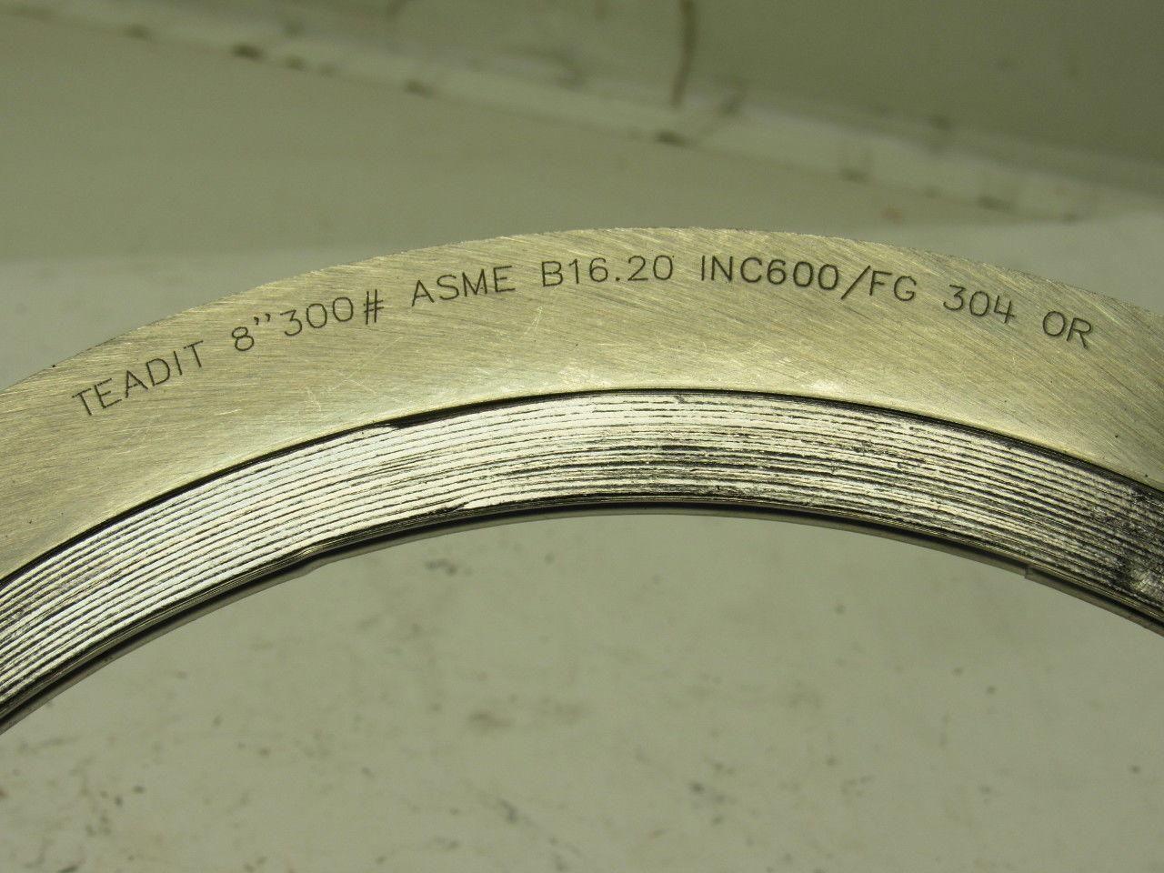 Teadit Style 913 8" #300 Gasket Wire Wound INC 600FG 304 Stainless Steel
