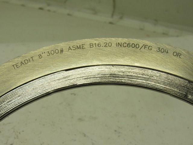 Teadit Style 913 8" #300 Gasket Wire Wound INC 600FG 304 Stainless Steel