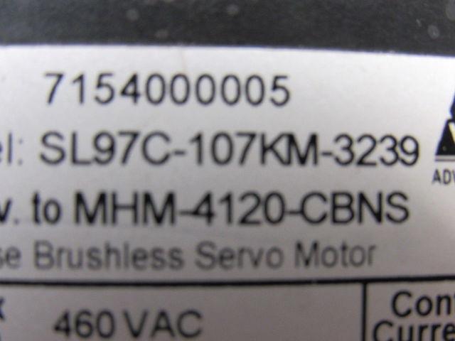 ASCI HMH 4120 CBNS SL97C-107KM-3239 3 PHASE SERVO Motor Part or Repair