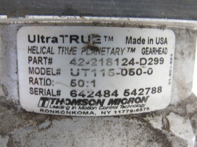 Thomson Micron Ultra True UT115-050-0 In-line Planetary Gearhead 50:1 Ratio