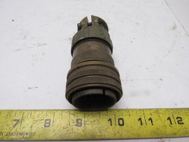 Ampheno 24-19 12 pin Male Round Circular Connector w/Housing & Bushing