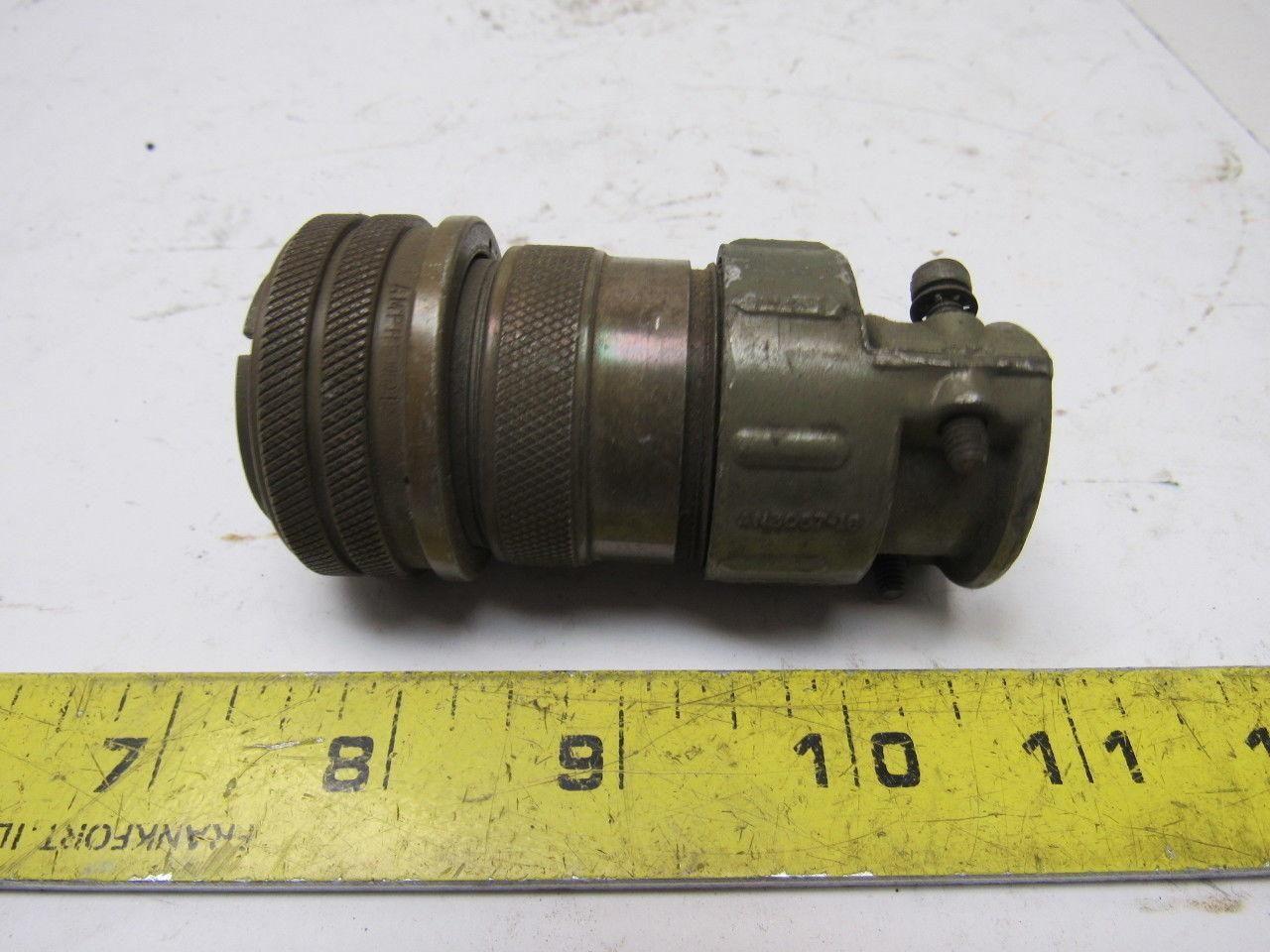 Ampheno 24-19 12 pin Male Round Circular Connector w/Housing & Bushing