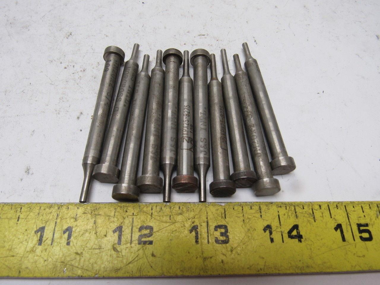 Dayton .109 Round Hole Punch Die Tooling Press Fit Lot Of 11