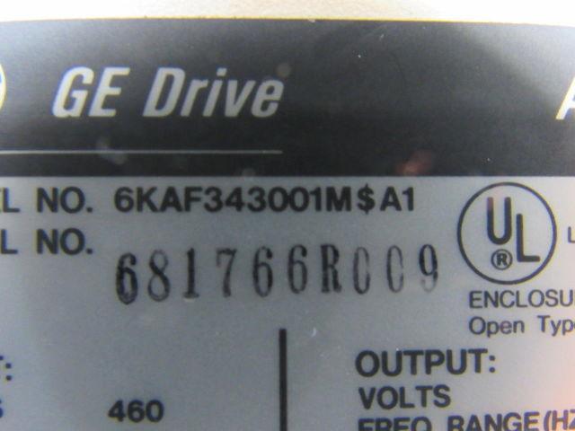 General Electric 6KAF343001M$A1 Micro-Saver AF-300M$ 1Hp AC Inverter Drive 460V