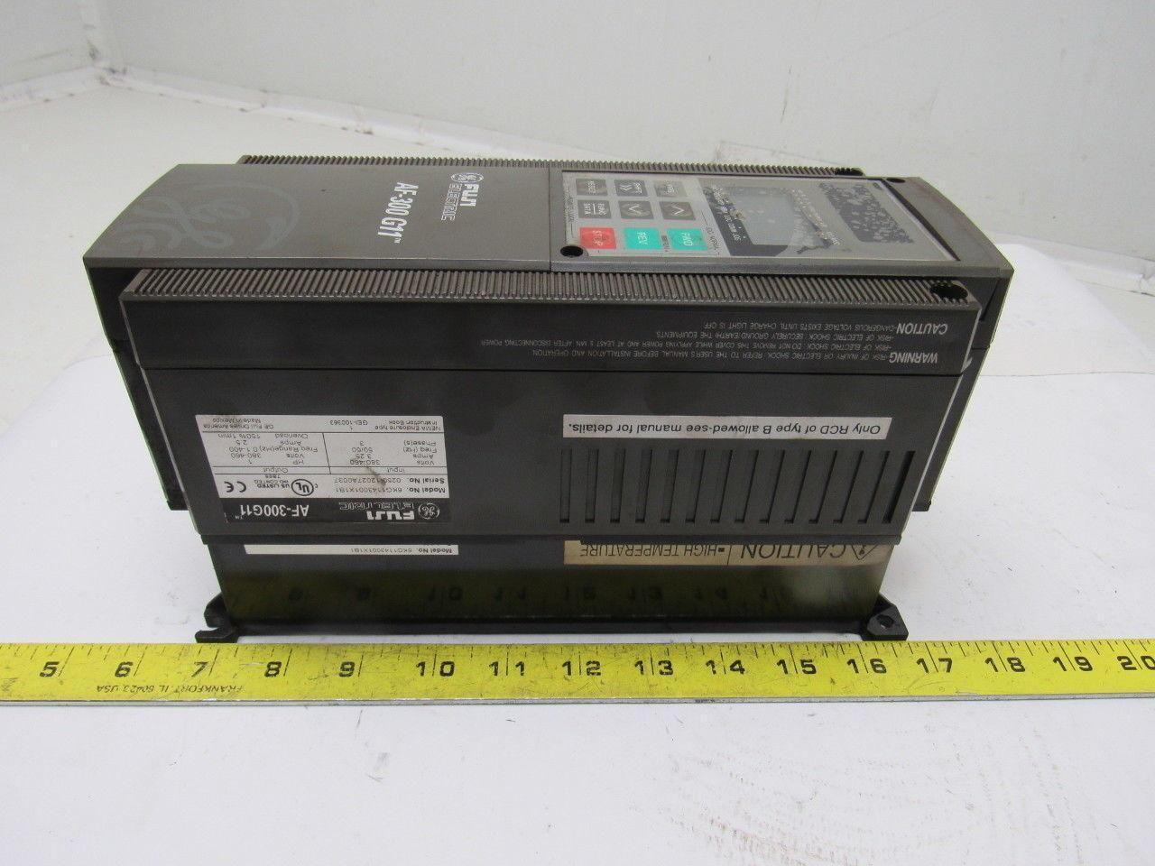 Ge Fuji 6KG1143001X1B1 1HP AC Drive AF-300G11 3PH 380/480 50/60Hz 2.9A