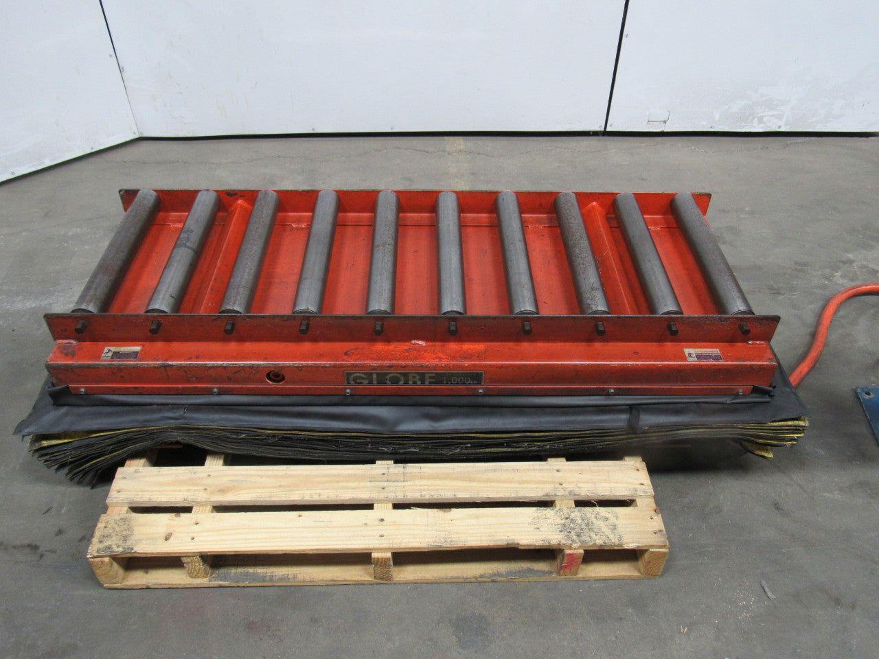 Globe 1000LB Hydraulic Scissor Lift Table 24"x60"Top 64"Max 12"Min 3Ph Electric