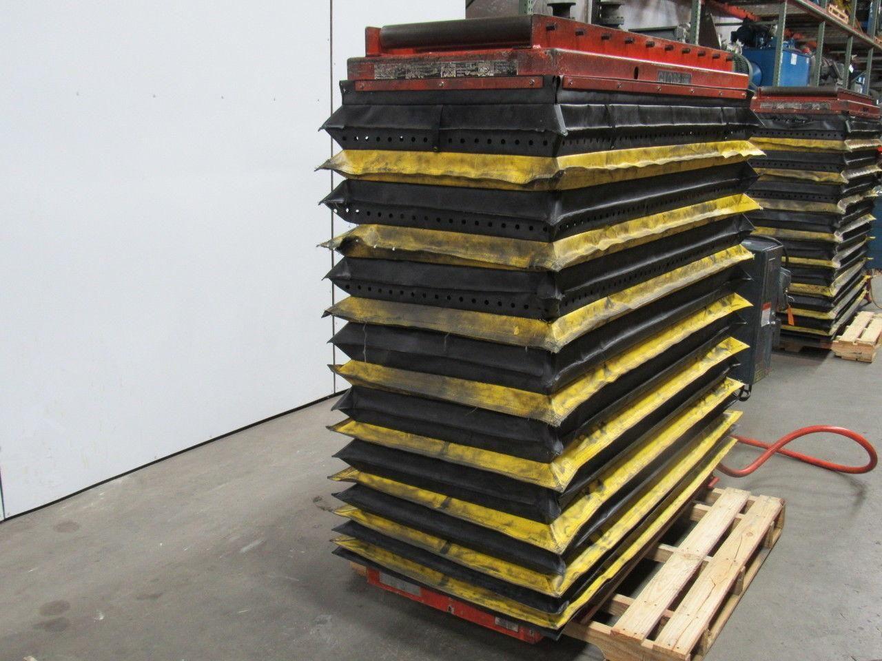 Globe 1000LB Hydraulic Scissor Lift Table 24"x60"Top 64"Max 12"Min 3PH Electric