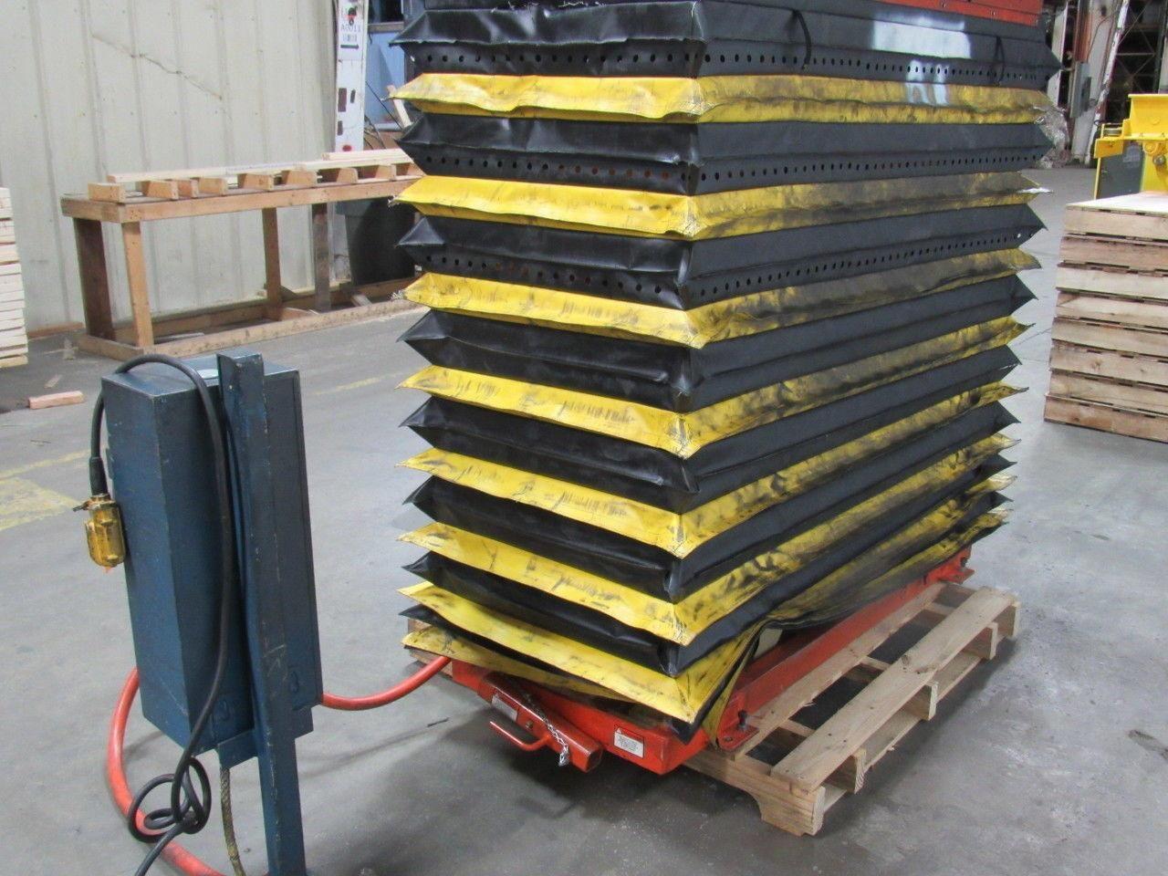 Globe 1000LB Hydraulic Scissor Lift Table 24"x60"Top 64"Max 12"Min 3PH Electric