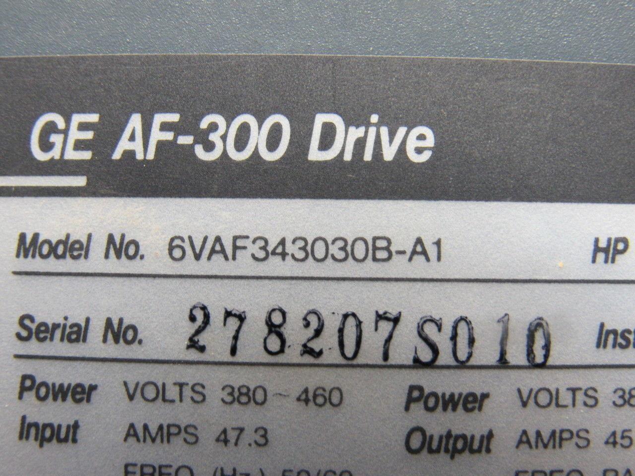General Electric 6VAF3430308-A1 30Hp AC Drive 460V 3Ph Variable Frequency