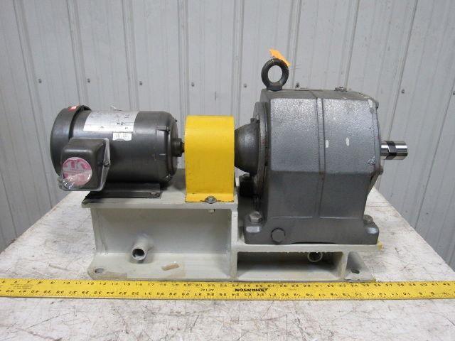 US Motors CBN2403SB3140 2Hp Inline Gear Reducer 140: 1 Ratio 230/460V 3PH