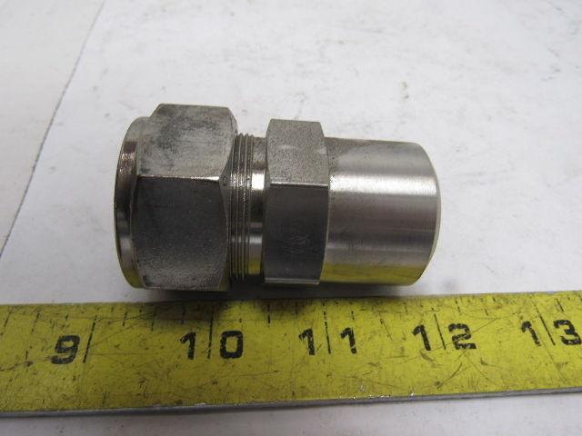 Parker 1" Weld-Lok To Compression 316SS Socket Weld Connector