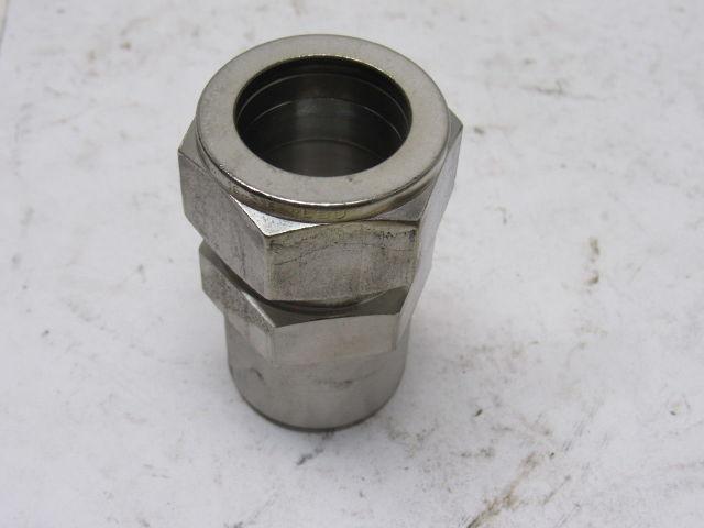 Parker 1" Weld-Lok To Compression 316SS Socket Weld Connector