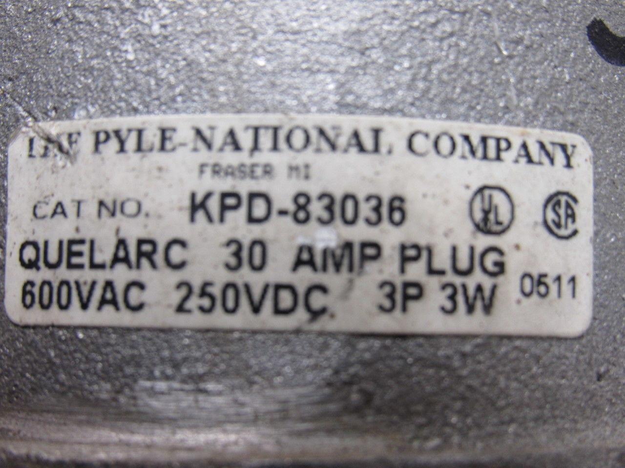 Pyle National KPD-83036KPD-83036 3 Wire 3 Pole 30 Amp Electric Plug