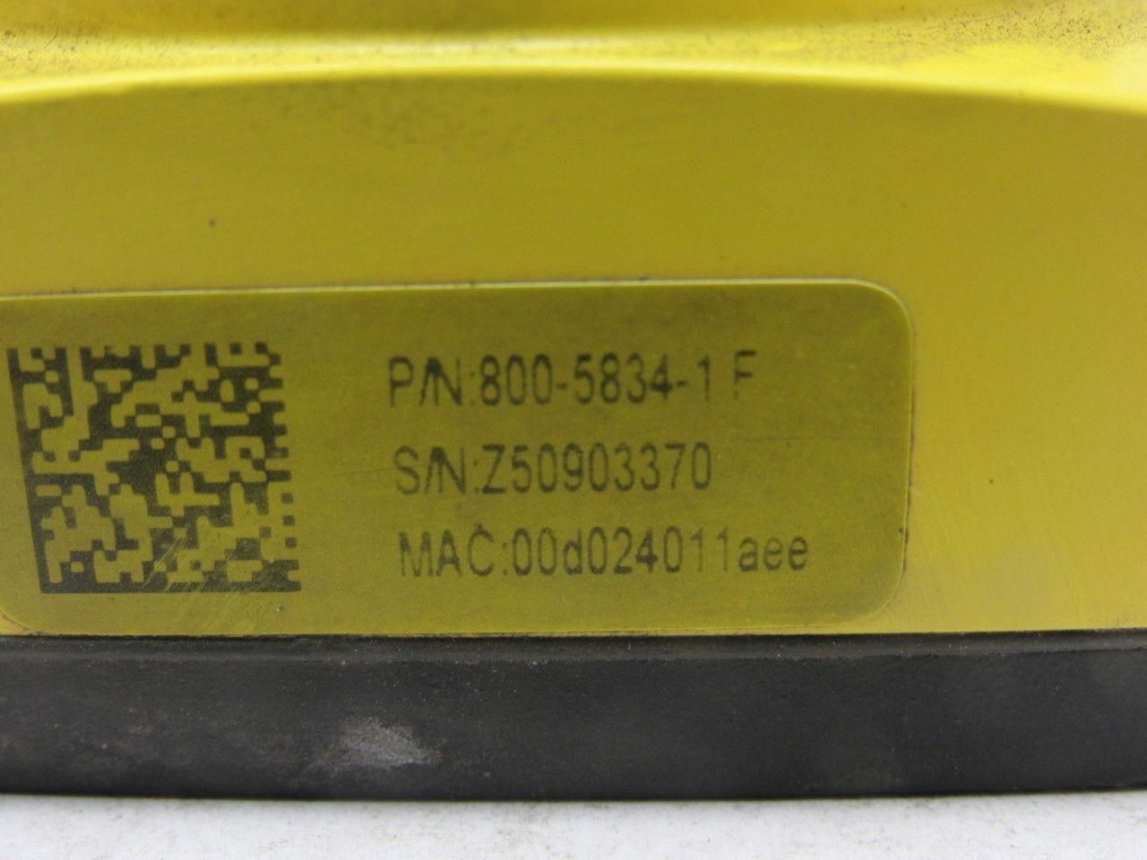 Cognex 800-5834-1F In-Sight 5100 REV G 24VDC Fujinon 1:1.2/6mm DF6HA-1B Camera