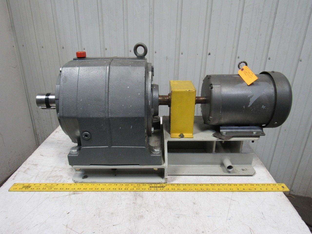 US Motors CBN2603SB3140AP Inline Gear Reducer Gear Motor 140:1 Ratio 3Hp