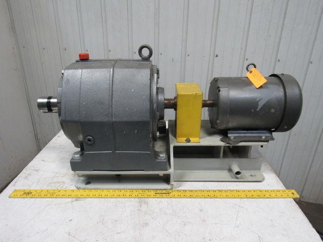 US Motors CBN2603SB3140AP Inline Gear Reducer Gear Motor 140:1 Ratio 3Hp