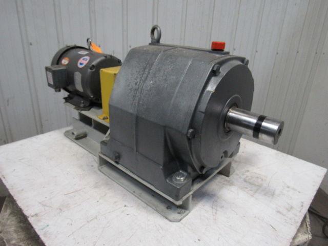 US Motors CBN2603SB3140AP Inline Gear Reducer Gear Motor 140:1 Ratio 3Hp