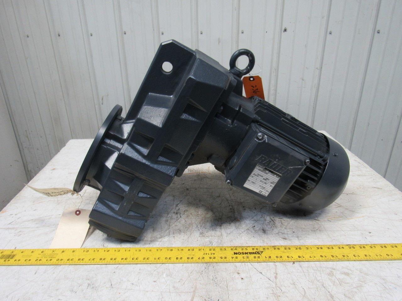 Bauer BF50-24/D11LA4/SP 5.5KW Gearmotor Hollow Shaft 10.86:1 Ratio 230/460V