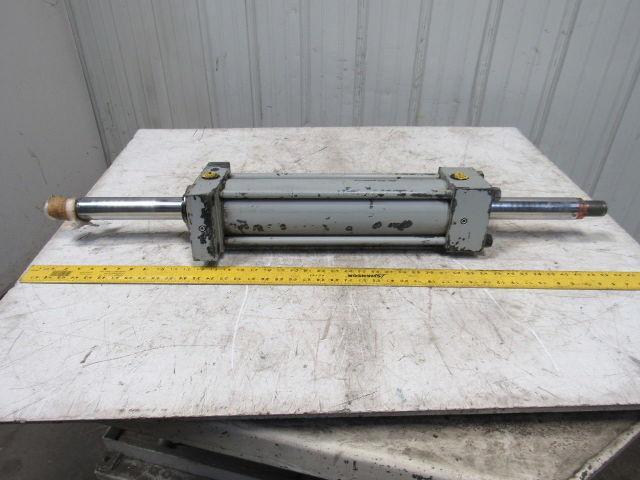 Loramendi Double Rod End Hydraulic Cylinder 100mm Bore 375mm Stroke Flange Mt