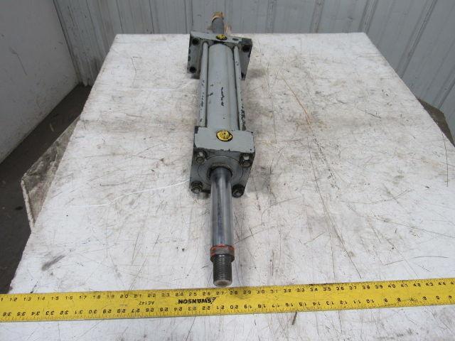 Loramendi Double Rod End Hydraulic Cylinder 100mm Bore 375mm Stroke Flange Mt