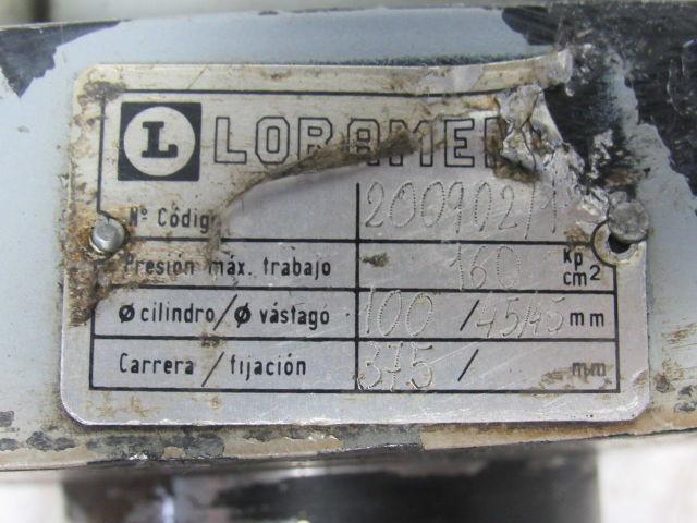 Loramendi Double Rod End Hydraulic Cylinder 100mm Bore 375mm Stroke Flange Mt