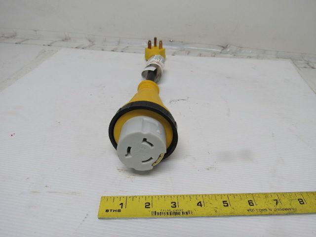 Epicord EXRV30M50T 12" 30A Male To 50A Female RV Adaptor Cord Twist Lock