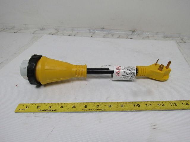 Epicord EXRV30M50T 12" 30A Male To 50A Female RV Adaptor Cord Twist Lock
