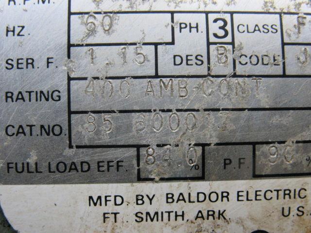 Baldor 85600017 7.5HP 3PH 208-230/460V 3450RPM Electric Motor 213TCZ