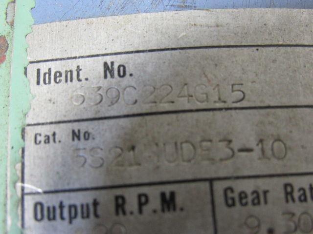 Westinghouse 639C224G15 Type G Moduline Speed Reducer 9.30:1 Ratio 190 RPM