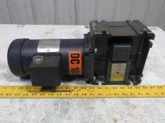 Leeson 098008.00 180VDC Electric Motor W/US Motors 40:1 Ratio Left Gear Reducer